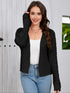 Damen Pullover Cardigan mit langen Ärmeln und hohlem Design